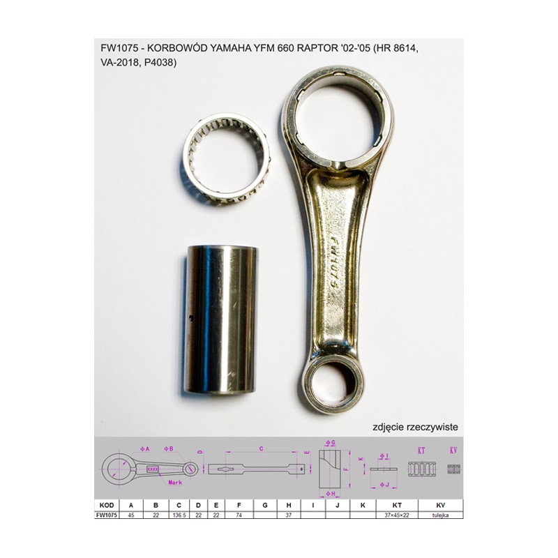 Korbówód Yamaha YFM 660 Raptor i Grizzly - najlepsza jakość, szybka dostawa