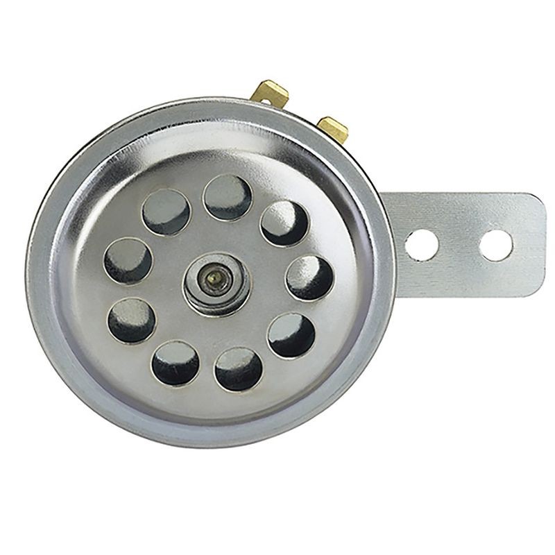 Klakson Gauss srebrny chromowany 70 mm - sygnał dźwiękowy uniwersalny