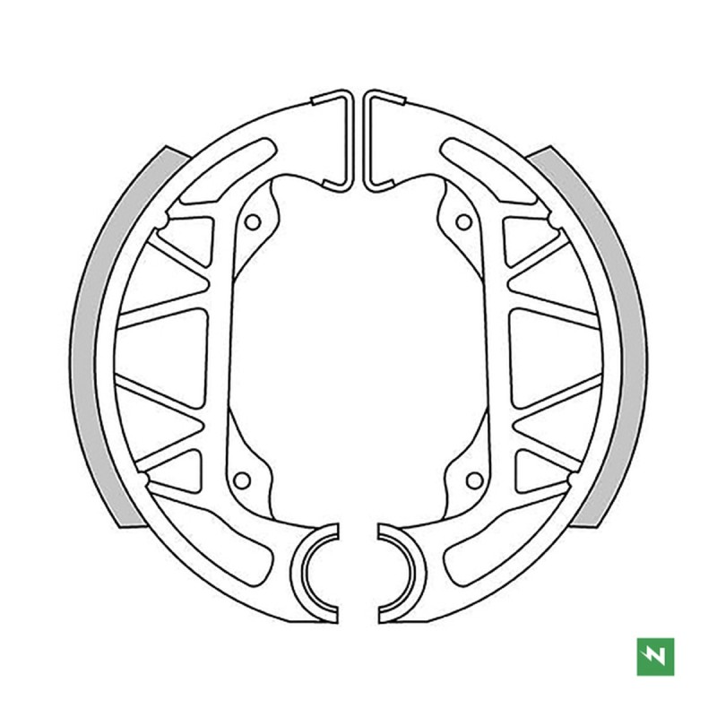 Nowa wyprzedaż szczęk hamulcowych do Gilera Typhon 50 i Piaggio NRG 50 Sfera 50 96> (100x20mm)