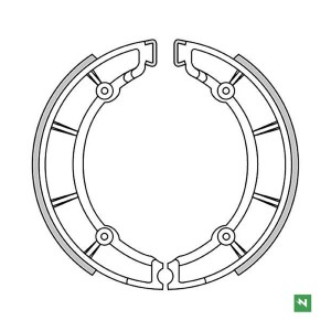 Nowe szczęki hamulcowe tył Moto Guzzi V7 Special 700 '69-'71: V 7 700 '67-'76 (220x40mm)