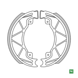 Nowe szczęki hamulcowe do Aprilia Scarabeo 50/100 04-12, SR 125/150 99, Derbi Boulevard, Piaggio Fly 50/125, Liberty 50/125