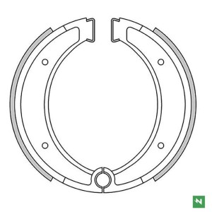 Szczęki hamulcowe NEWFREN do Husqvarna AE 500 '84-, CR 125 '81-'84, CR 240/250/390, CR 430 '81-'81, CR 490 '83-
