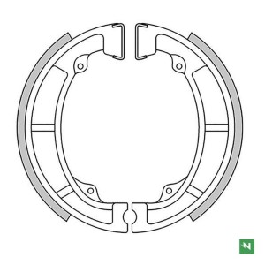 Nowe szczęki hamulcowe do Kawasaki KDX 175, KE 125/175, KL 250, KLX 250, KX 125