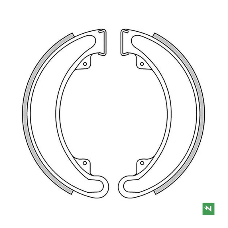 Szczęki hamulcowe do HONDA CB 250/360/400, ATC 250, TRX 250/300 - Tył (160x30mm)