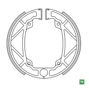 Nowe szczęki hamulcowe przód KTM MX 125/250 '83, MX 500 '82 (140x25mm)
