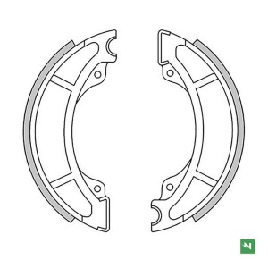 Nowe szczęki hamulcowe tył do Husqvarna WRE 125 '89-'94 oraz do KTM GS 125/250/600 '83-'85, MX 125/250/500 '83-'86