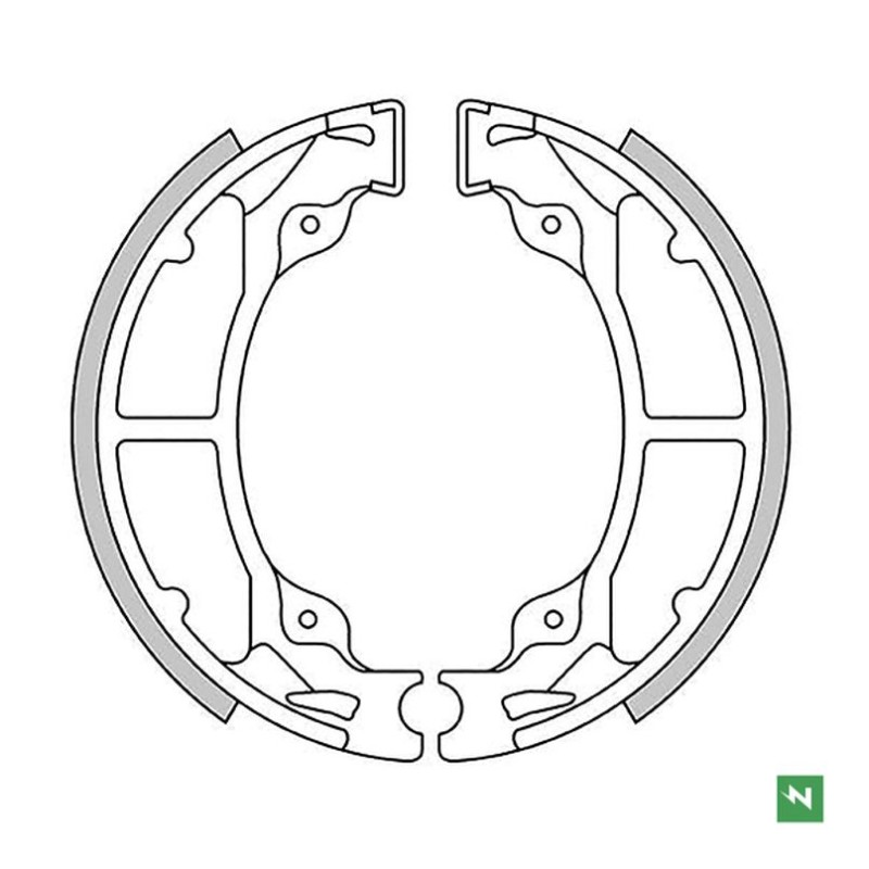 Nowe szczęki hamulcowe tył do Kawasaki KD 80 '88-'90, KDX 200 '83-'88, KH 125 '77-'81, KX 125 '82-'85 (110x30mm)