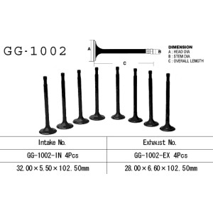 Vesrah Zawór ssący Honda CB 750 Four '69-'78 (OHC) (OEM: 14711-300-005) - Made in Japan
