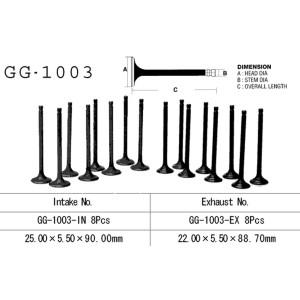 Zawór wydechowy do HONDA CB 750F/F2 i CB 750K (OEM: 14721-422-000) - Made in Japan