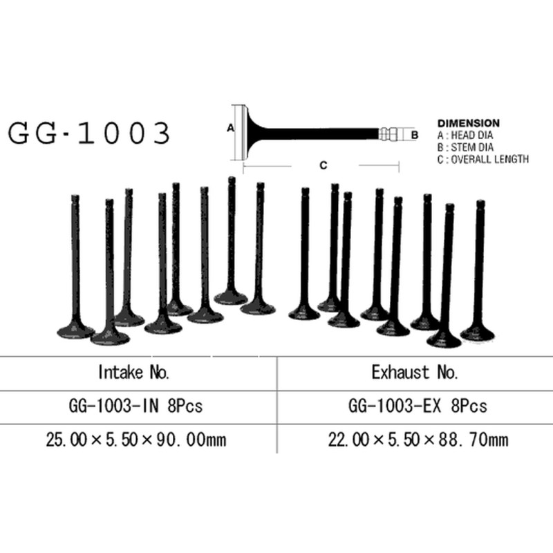 Zawór wydechowy do HONDA CB 750F/F2 i CB 750K (OEM: 14721-422-000) - Made in Japan