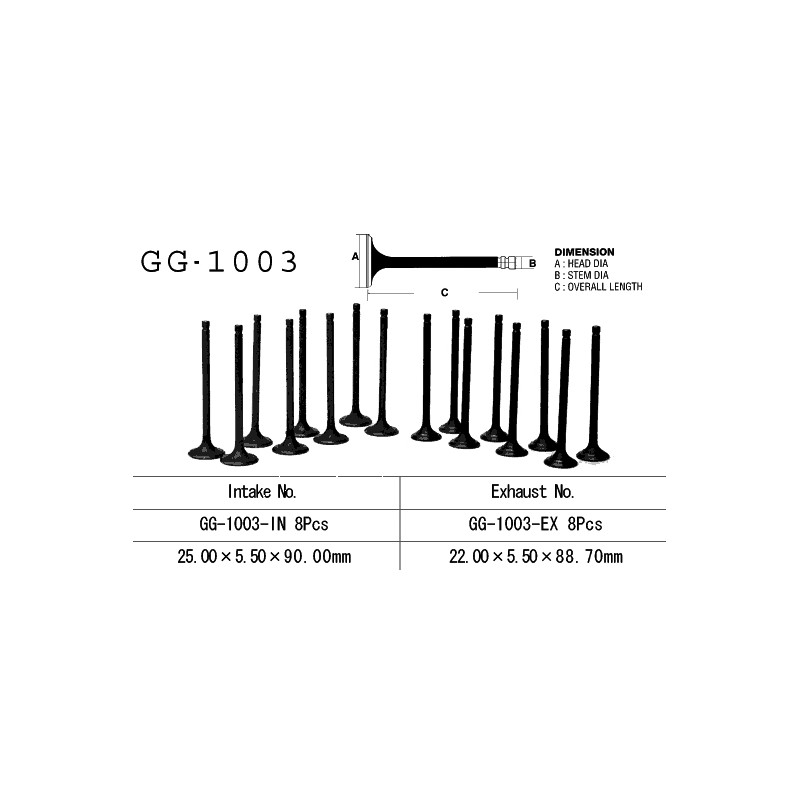 Vesrah Zawór Ssący Honda CB 750F '79-'83, CB 750K '79-'82 (OEM: 14711-422-000)