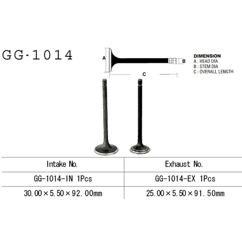 Zawór wydechowy Honda XL 125 '79-'84, XL185/200R (OEM: 14721-437-000) - Made in Japan