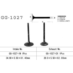 Zawór wydechowy Honda TRX 400 FM/FW '95-'03 (1 szt.) - OEM: 14721-HM7-000