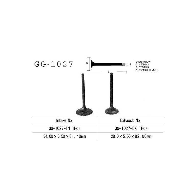 Zawór ssący VESRAH do HONDA TRX 400 FM/FW '95-'03 (OEM: 14711-HM7-000) - MADE IN JAPAN