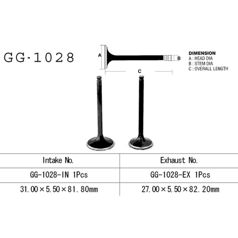 Vesrah Zawór Ssący Honda TRX 250 Recon '97-'01 (OEM: 14711-HM8-000)