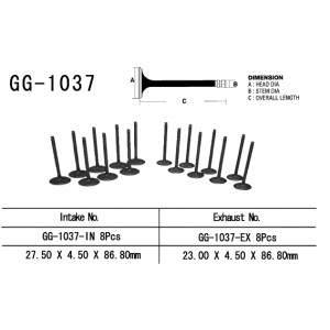 Vesrah Zawór Ssący Honda CBR 900RR '98-99' (OEM: 14711-MW0-000)