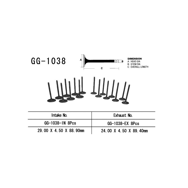 Zawór ssący VESRAH do Honda CBR 900RR 01-03 (CBR 929, CBR 954) (OEM: 14711-MCJ-000)