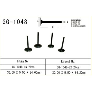 Zawór ssący Honda TRX 450 R '04-'05 (OEM: 14711-HP1-670) - Made in Japan