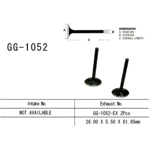 Zawór wydechowy VESRAH do HONDA CRF 250R/250X '04-'17 (14721-KRN-670)