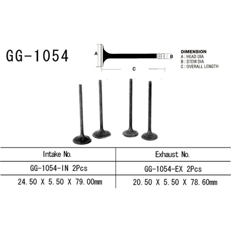 Zawór ssący Honda CMX 250 Rebel '96-20' (OEM: 14711-KC1-920) - Made in Japan