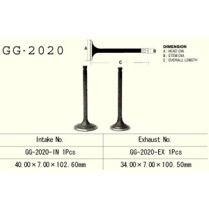 Zawór ssący Yamaha YFM 350/400 Warrior/Raptor '87-'09 (1UY-12111-01) - Made in Japan