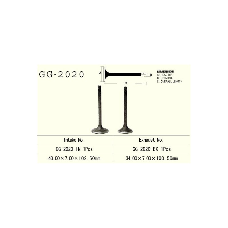 Zawór ssący Yamaha YFM 350/400 Warrior/Raptor '87-'09 (1UY-12111-01) - Made in Japan