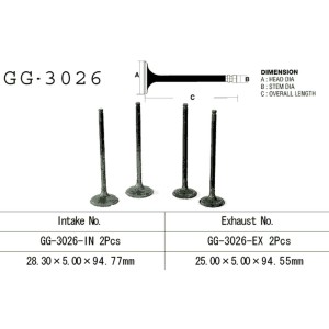 Zawór wydechowy VESRAH do Suzuki DR 250 S/SE '90-95' (OEM: 12912-15D01) - Made in Japan
