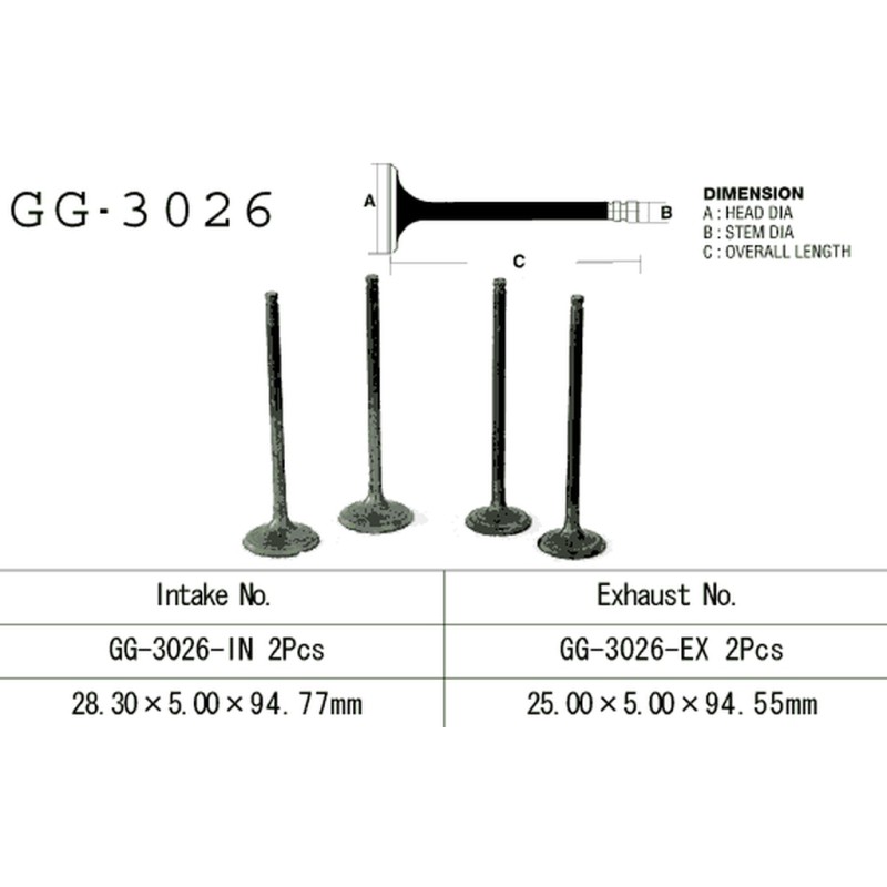 Zawór wydechowy VESRAH do Suzuki DR 250 S/SE '90-95' (OEM: 12912-15D01) - Made in Japan
