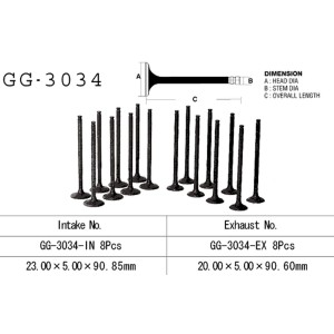 Zawór wydechowy Suzuki GSX 600F '92-97' (OEM: 12912-19E00) - VESRAH (1 szt.)