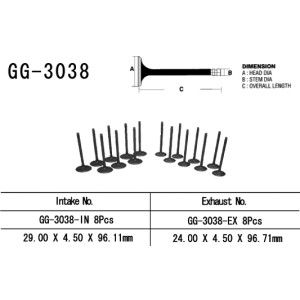 Zawór ssący Suzuki GSXR 750 SRAD '96-99' (OEM: 12911-33E00) - Made in Japan