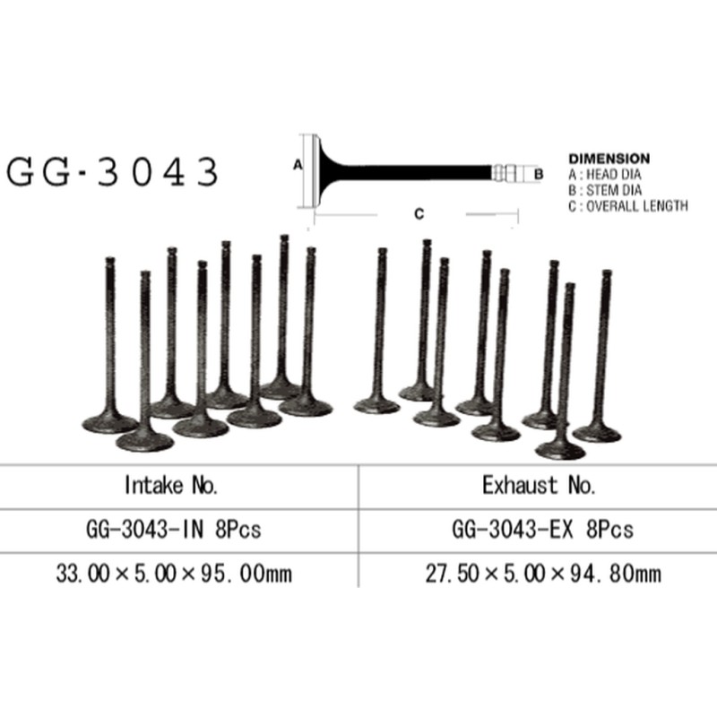 Zawór wydechowy Suzuki GSXR 1300 Hayabusa '99-07 (OEM: 12912-24F00) - Made in Japan