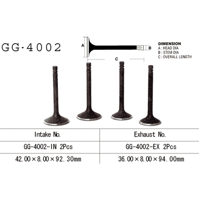 Zawór wydechowy Kawasaki KZ 750 '76-84' (OEM: 12005-007) - Made in Japan