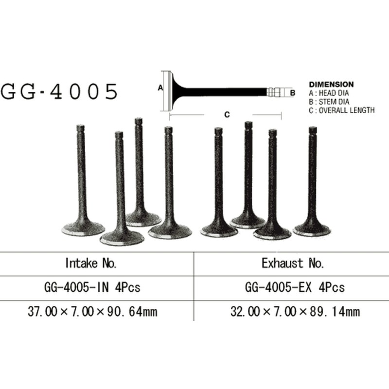Zawór wydechowy Kawasaki Z 1000J 81-83, Z 1000LTD 81-82, KZ 1000 Police (OEM: 12005-1011) - Made in Japan