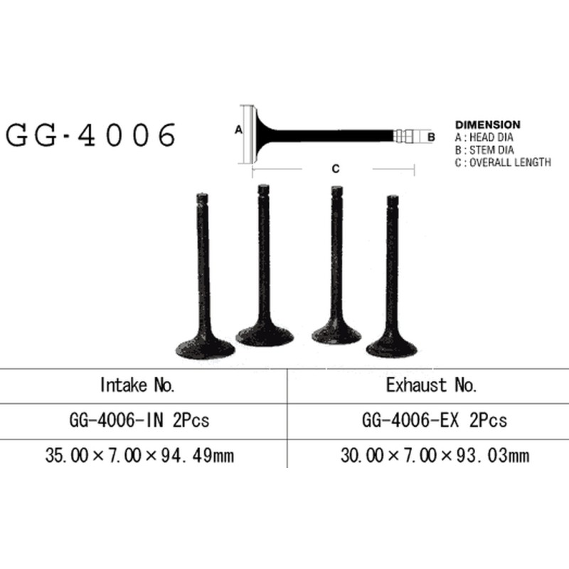 Zawór ssący VESRAH do Kawasaki KZ 400 '78-79' (OEM: 12004-1001) - Made in Japan