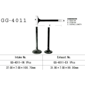 Zawór wydechowy Kawasaki KLF/KVF 300 '86-'02 (OEM: 12005-1005, 12005-1275) - Made in Japan