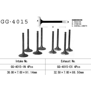 Vesrah Zawór Wydechowy Kawasaki GPZ 1100 Unitrak '83-'85, ZN 1100 LTD '84-'85 (OEM: 12005-1016)