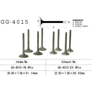 Zawór ssący VESRAH do motocykli Kawasaki KLR 650, GPZ 1100 UNITRAK i ZN 1100B LTD