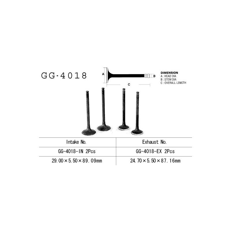 Zawór ssący VESRAH do Kawasaki KLR 250 '85-'05, EN 450/500, GPZ 500S, GPZ 900R, ER 5 '97-03' (OEM: 12004-1052,12004-1062)