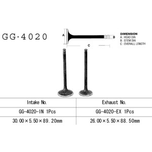 Zawór wydechowy VESRAH do KAWASAKI KLT 160/185 '85-87' KLF 185 '85-88' (OEM: 12005-1051)