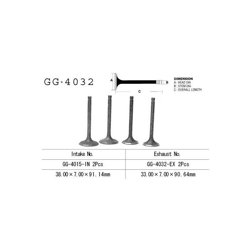 Zawór wydechowy Kawasaki KLR 650 '87-'09 (OEM: 12005-1085) - Made in Japan