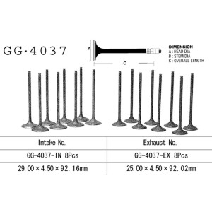 VESRAH ZAWÓR WYDECHOWY KAWASAKI ZX 9R '94-97, ZXR 750L '94-95 (OEM: 12005-1198) (1SZT.) (MADE IN JAPAN)
