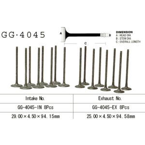 Vesrah Zawór Wydechowy Kawasaki ZX 7R '96-03' OEM 12005-1223 (1szt.) Made in Japan