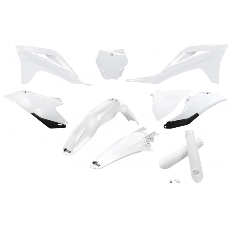 UFO KOMPLET PLASTIKÓW Z OSŁONAMI TELESKOPÓW GAS GAS MC 125 / 250 '21-'23, EX 250 / 300 '21-'23