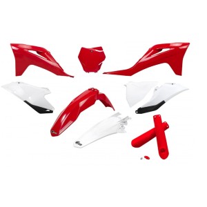 UFO KOMPLET PLASTIKÓW (FULL KIT) Z OSŁONAMI TELESKOPÓW GAS GAS MC 125 / 250 '21-'23, EX 250 / 300 '21-'23, M