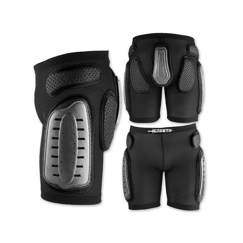 Spodenki Gareth MX Legs z ochraniaczami kolor czarny rozmiar M