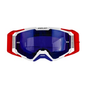 UFO 2025/09 GOGLE CORE 2.0 KOLOR BIAŁY / CZERWONY SZYBA NIEBIESKA