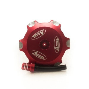accel korek wlewu paliwa honda crf 250r \'18-20, crf 450r \'17-20 kolor czerwony - promocja