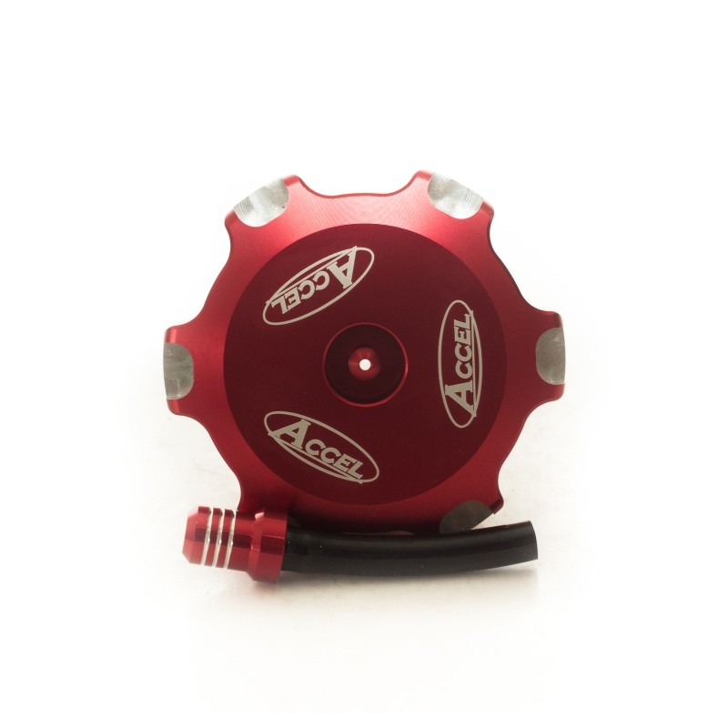 accel korek wlewu paliwa honda crf 250r \'18-20, crf 450r \'17-20 kolor czerwony - promocja