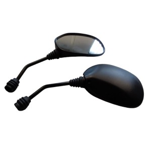 Lusterko uniwersalne owalne lewe i prawe (komplet) do motocykli Honda - czarne