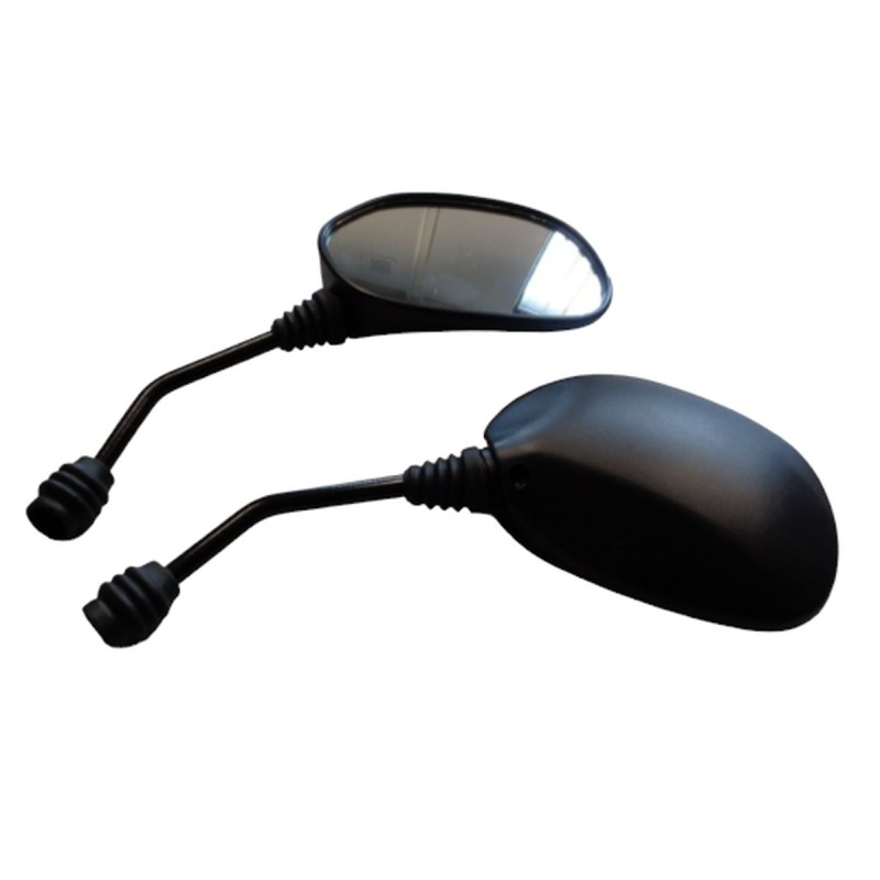 Lusterko uniwersalne owalne lewe i prawe (komplet) do motocykli Honda - czarne